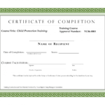 Editable Course Completion Certificate Template Certificate With Continuing Education Certificate Template