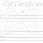 Editable Gift Certificate Template Unique 5 Best Of Free For Printable Gift Certificates Templates Free