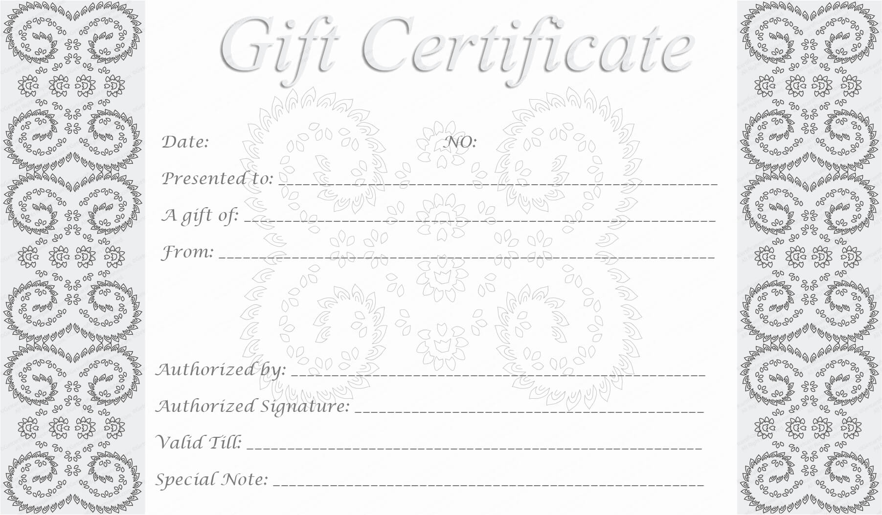 Editable Gift Certificate Template Unique 5 Best Of Free For Printable Gift Certificates Templates Free