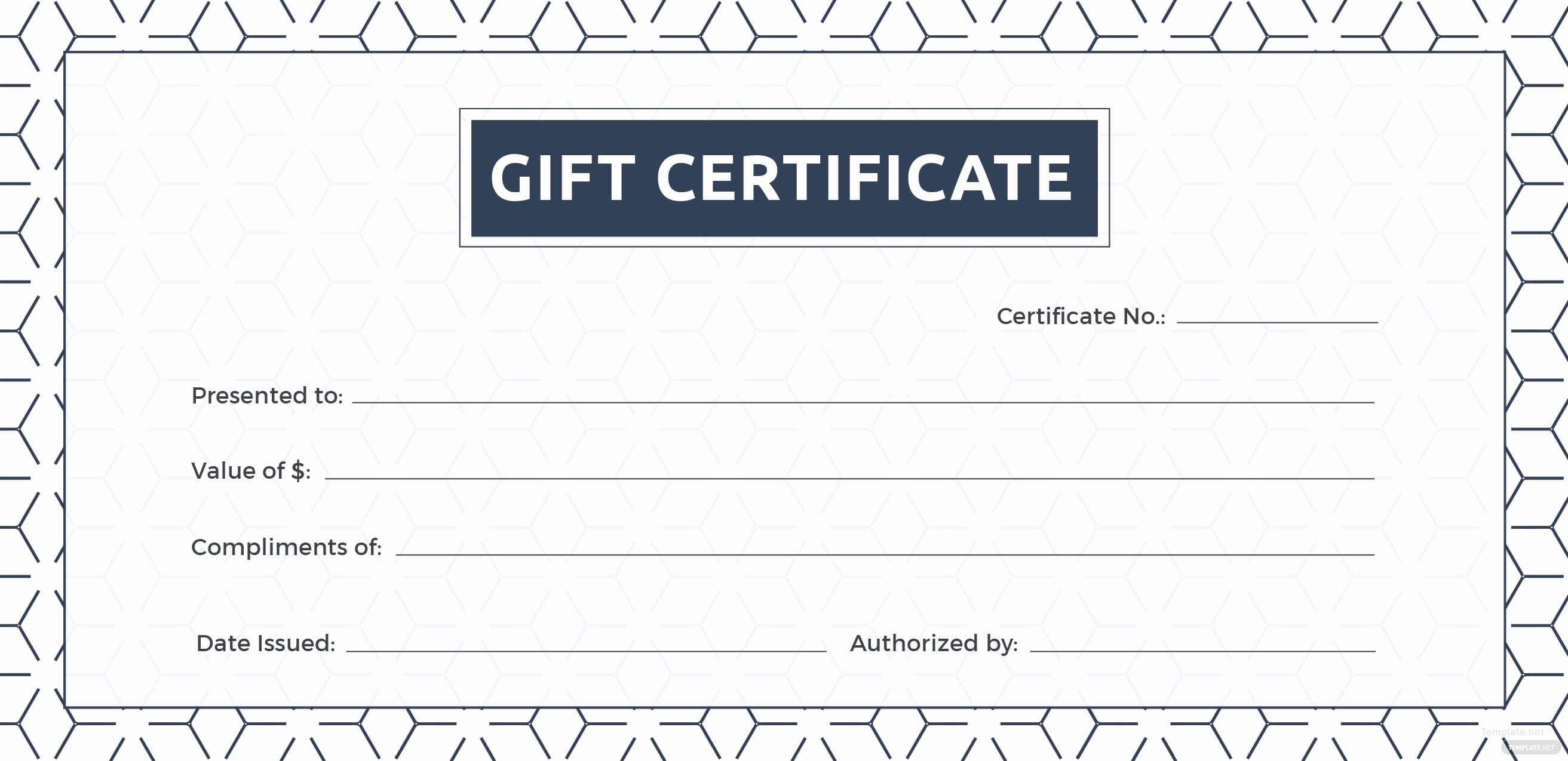 Editable Gift Certificate Template Unique Free Blank Gift Intended For Gift Card Template Illustrator