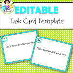 Editable Task Card Templates - Bkb Resources for Task Card Template