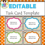 Editable Task Card Templates - Bkb Resources with regard to Task Cards Template