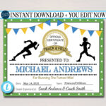 Editable Track & Field Award Certificates, Instant Download, Track Awards,  Track Party Printable, Printable Award Sports Runner Certificates Within Track And Field Certificate Templates Free