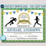 Editable Track & Field Award Certificates, Instant Download, Track Awards,  Track Party Printable, Printable Award Sports Runner Certificates Within Track And Field Certificate Templates Free