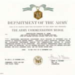 Education / Awards Inside Army Good Conduct Medal Certificate Template