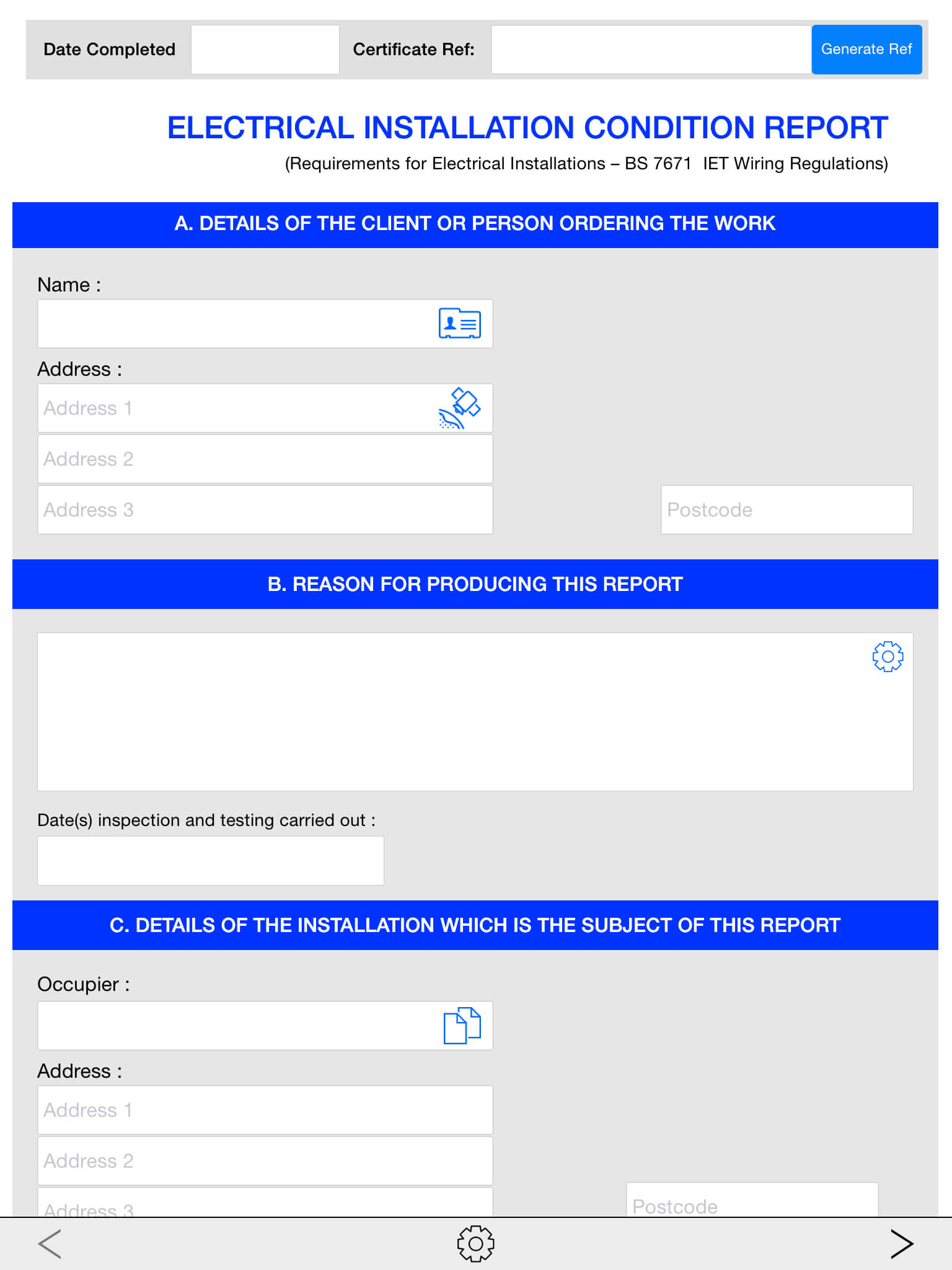 Electrical Safety Certificates – Plumbers London Inside Electrical Installation Test Certificate Template