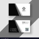 Elegant Black And White Business Card Template regarding Black And White Business Cards Templates Free