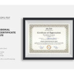 Elegant Certificate Template (Docx)Inkpower On Throughout Certificate Of Participation Template Word