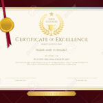 Elegant Certificate Template For Excellence, Achievement, Appreciation.. Inside Elegant Certificate Templates Free