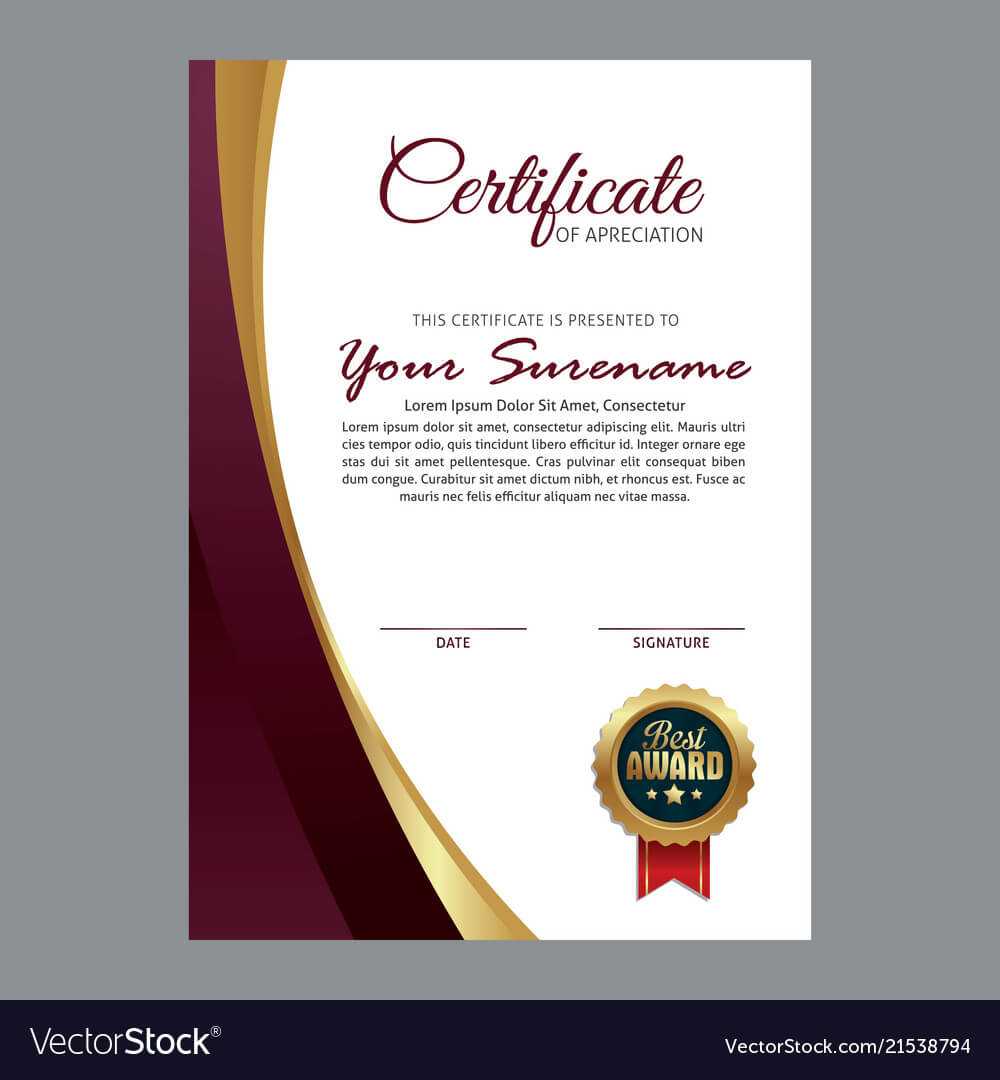 Elegant Certificate Template With Elegant Certificate Templates Free