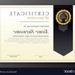 Elegant Diploma Award Certificate Template Design Vector Inside Award Certificate Design Template