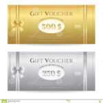 Elegant Gift Card Or Gift Voucher Template With Shiny Gold With Elegant Gift Certificate Template