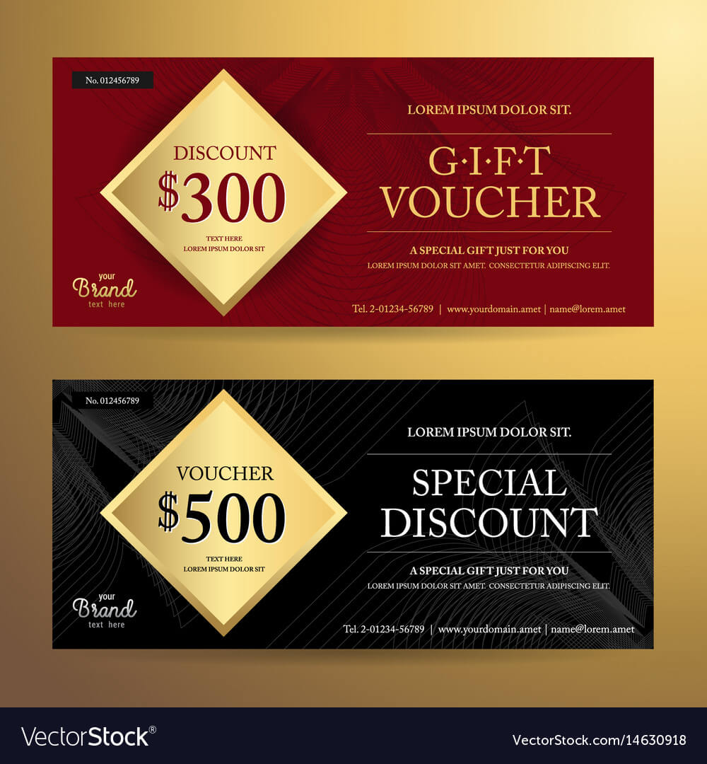 Elegant Gift Voucher Or Discount Card Template Pertaining To Elegant Gift Certificate Template