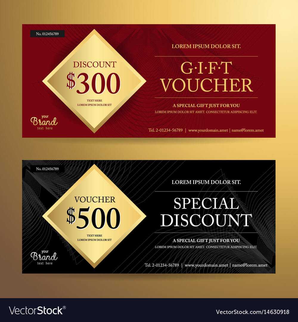 Elegant Gift Voucher Or Discount Card Template Pertaining To Elegant Gift Certificate Template