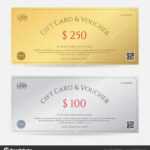 Elegant Gift Voucher Or Gift Card Or Coupon Template For Intended For Elegant Gift Certificate Template