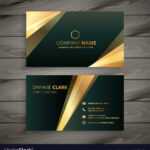 Elegant Premium Golden Business Card Template For Buisness Card Template