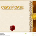 Elegant Template Of Certificate, Diploma Stock Illustration Inside Elegant Certificate Templates Free
