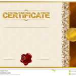 Elegant Template Of Certificate, Diploma Stock Illustration Inside Elegant Certificate Templates Free