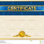 Elegant Template Of Certificate, Diploma Stock Vector Within Elegant Certificate Templates Free