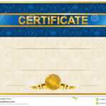 Elegant Template Of Certificate, Diploma Stock Vector Within Elegant Certificate Templates Free