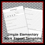 Elementary Level Book Report Template – Teach Beside Me With Story Report Template