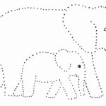 Elephant And Baby Dot Drawing – Samantha Bell | Baby Stuff Regarding Blank Elephant Template