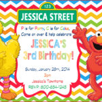 Elmo Birthday Invitations – Sesame Street Personalized Regarding Elmo Birthday Card Template