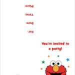 Elmo Free Printable Birthday Party Invitation Personalized Inside Elmo Birthday Card Template