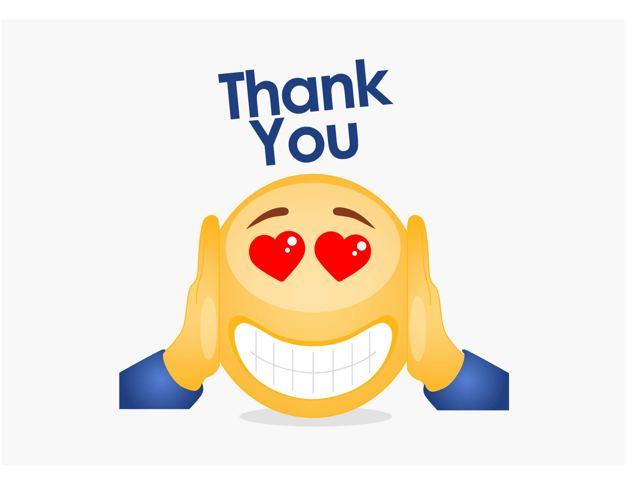 Emoji Thank You Card Pertaining To Powerpoint Thank You Card Template