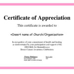 Employee Appreciation Certificate Template Free Recognition Throughout Certificate Of Participation In Workshop Template