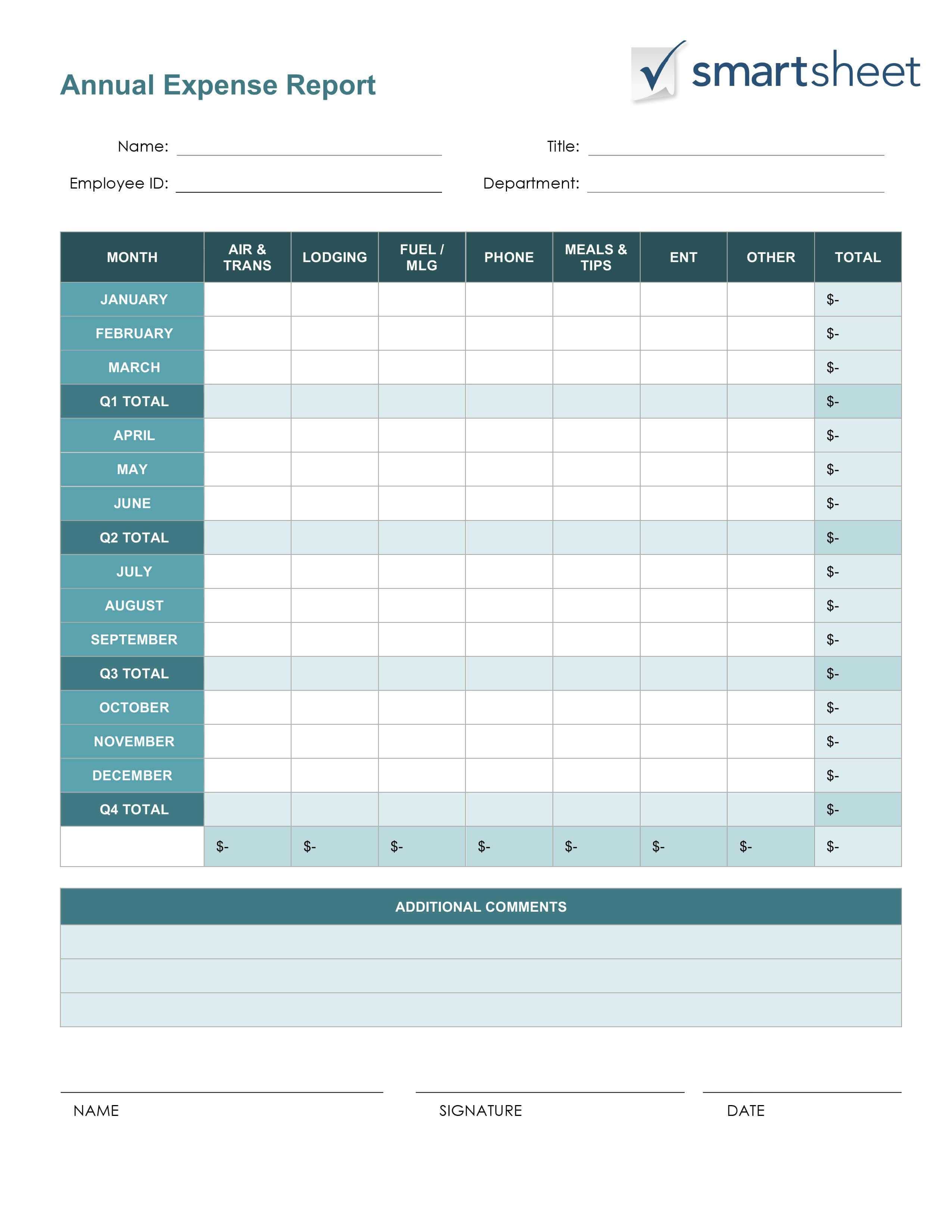 Employee Expense Report Template | 11+ Free Docs, Xlsx & Pdf Regarding Monthly Expense Report Template Excel