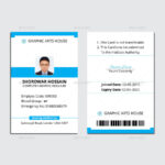 Employee Id Card inside Id Card Template Ai