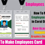 Employee Id Card Latest In Corel Draw | Company Id Card Design | School  Identity Card Design For Faculty Id Card Template