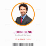 Employee Id Card Template Cdr For Portrait Id Card Template