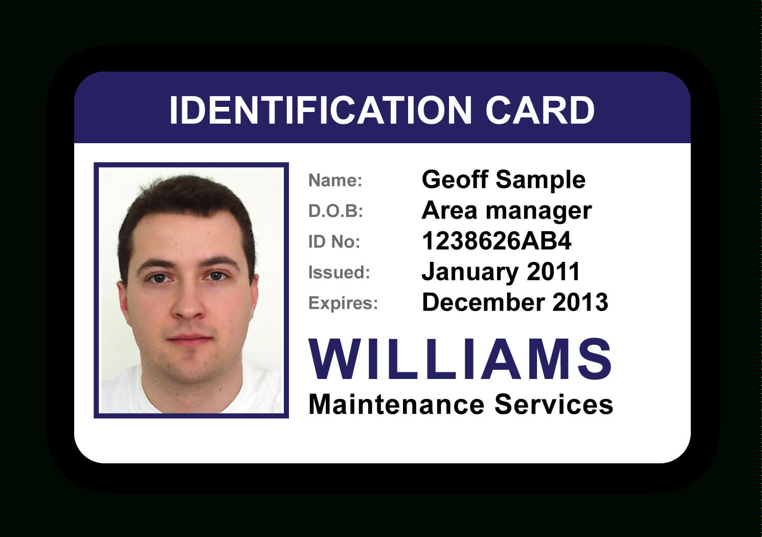 Employee Id Card Templates Clipart Images Gallery For Free For Work Id Card Template