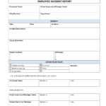 Employee Incident Report inside Health And Safety Incident Report Form Template