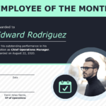 Employee Of The Month Certificate Of Recognition Template Regarding Manager Of The Month Certificate Template