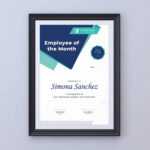 Employee Of The Month Certificate Template | Graphics Pertaining To Manager Of The Month Certificate Template