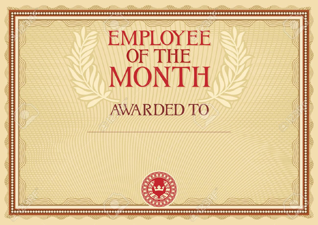 Employee Of The Month – Certificate Template In Manager Of The Month Certificate Template