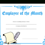 Employee Of The Month Certificate | Templates At For Employee Of The Month Certificate Templates