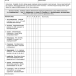 Employee Performance Review Template Excel – Fill Online For Blank Evaluation Form Template