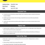 Employee Weekly Report Template – Venngage Regarding Marketing Weekly Report Template
