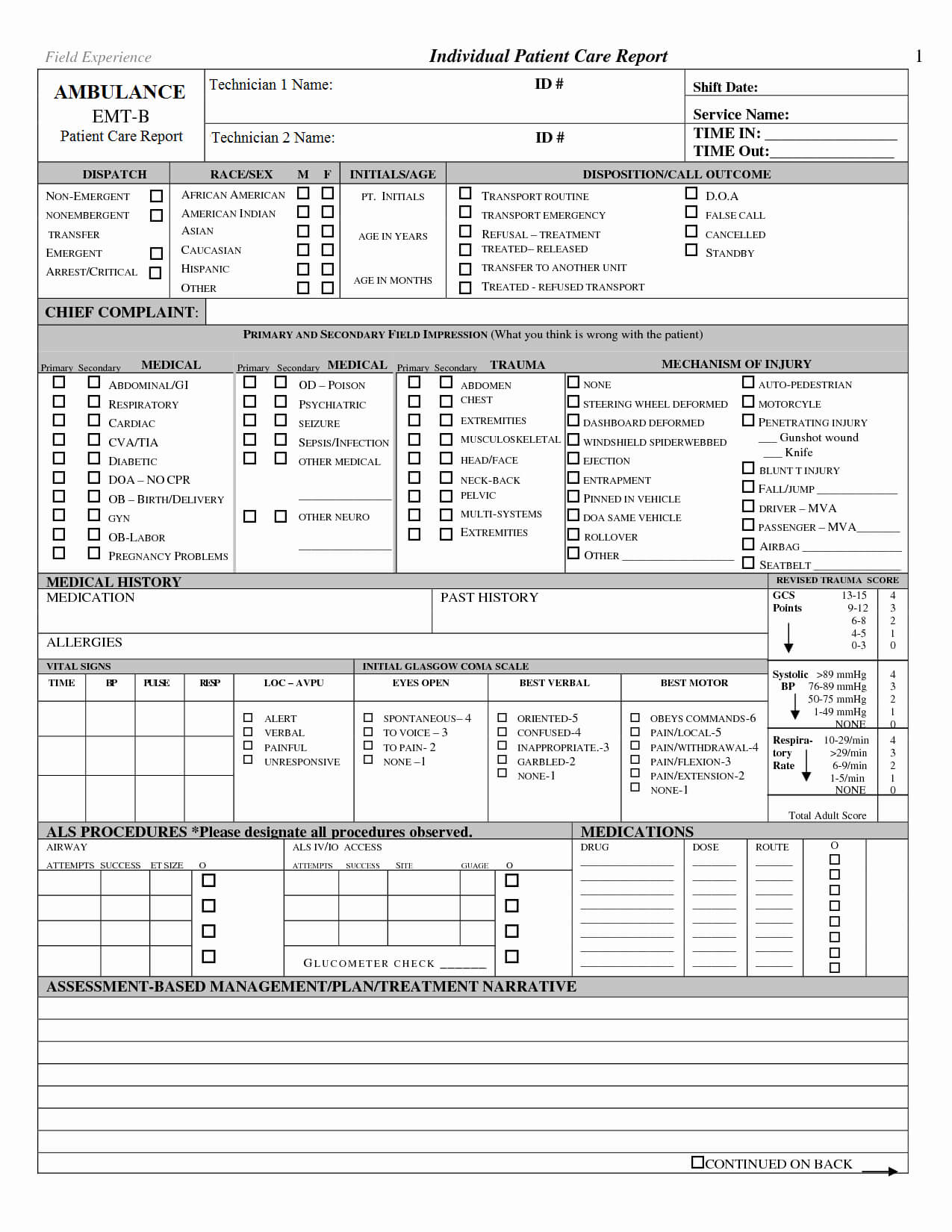 Ems Run Report Template Best Of 22 Of Patient Care Report In Patient Care Report Template