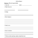 Englishlinx | Book Report Worksheets For Story Report Template