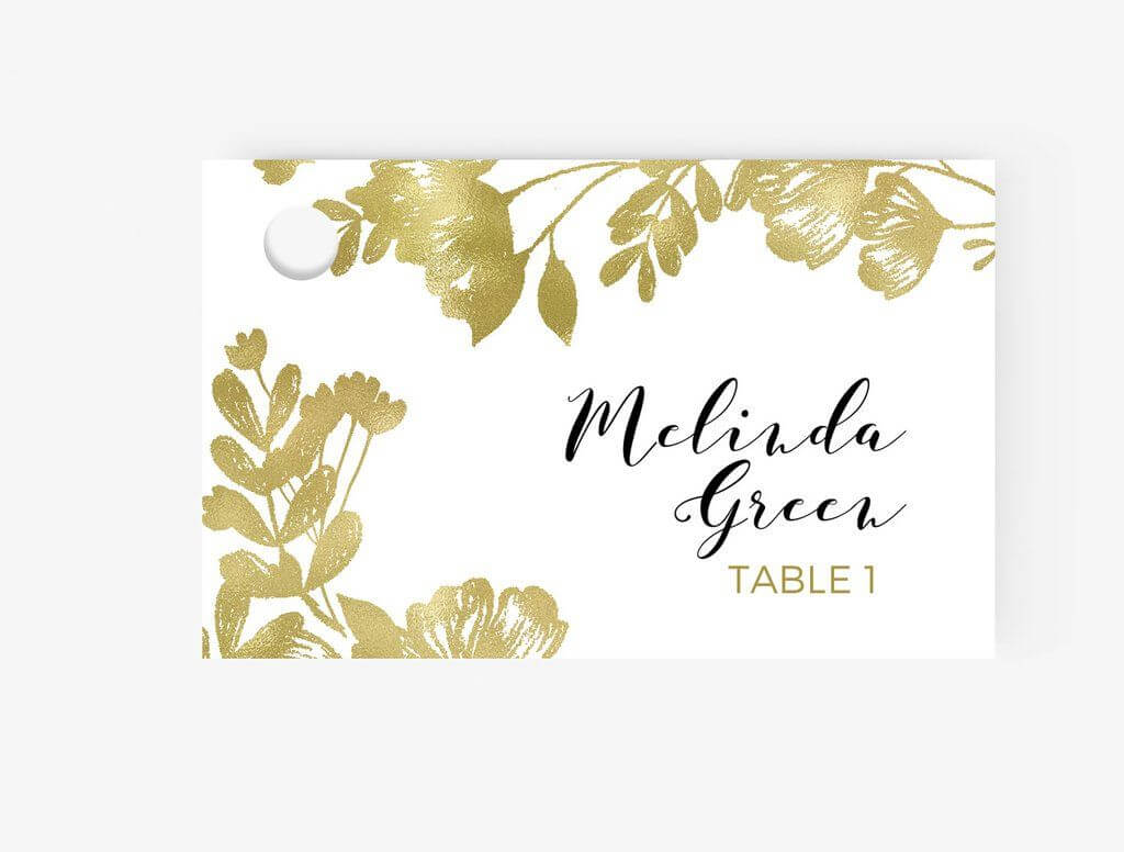 Escort/place Cards Editable Ms Word Template Diy | Floral With Ms Word Place Card Template