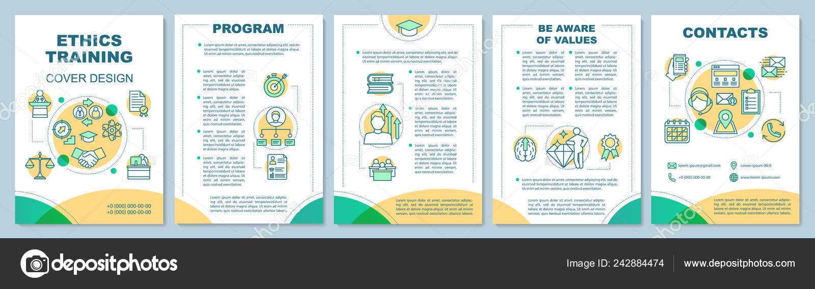 Ethics Training Brochure Template Layout Core Values Flyer Pertaining To Training Brochure Template