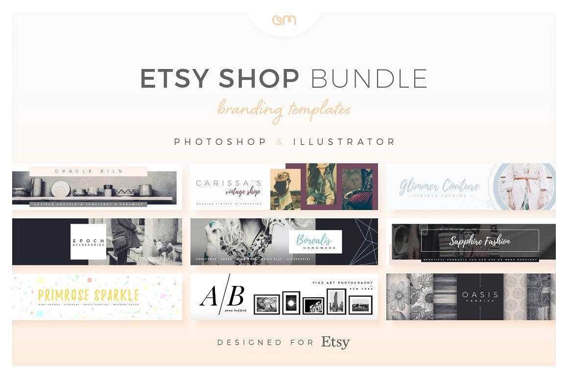 Etsy Shop Bundle – Web Elements – Etsy Banners – Etsy Pertaining To Etsy Banner Template