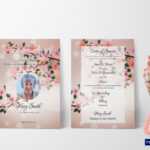 Eulogy Funeral Invitation Template Throughout Funeral Invitation Card Template