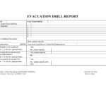 Evacuation Drill Report | Occupational Safety, Health And Regarding Fire Evacuation Drill Report Template