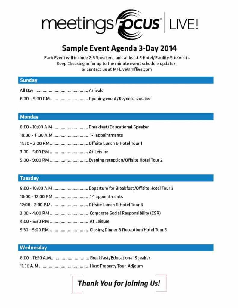 Event Agenda Template Word Free Templates Conference One Day In Event Agenda Template Word